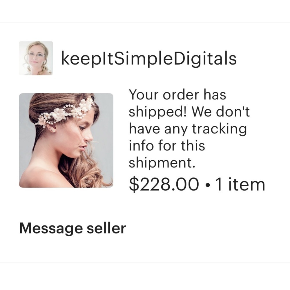 Gorgeous Wedding Elegant Cream Floral Headband - Picture 4 of 10